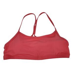 Calme By Johnny Was Women's Endurance Racerback Sports Bra Coral Pink Size XL